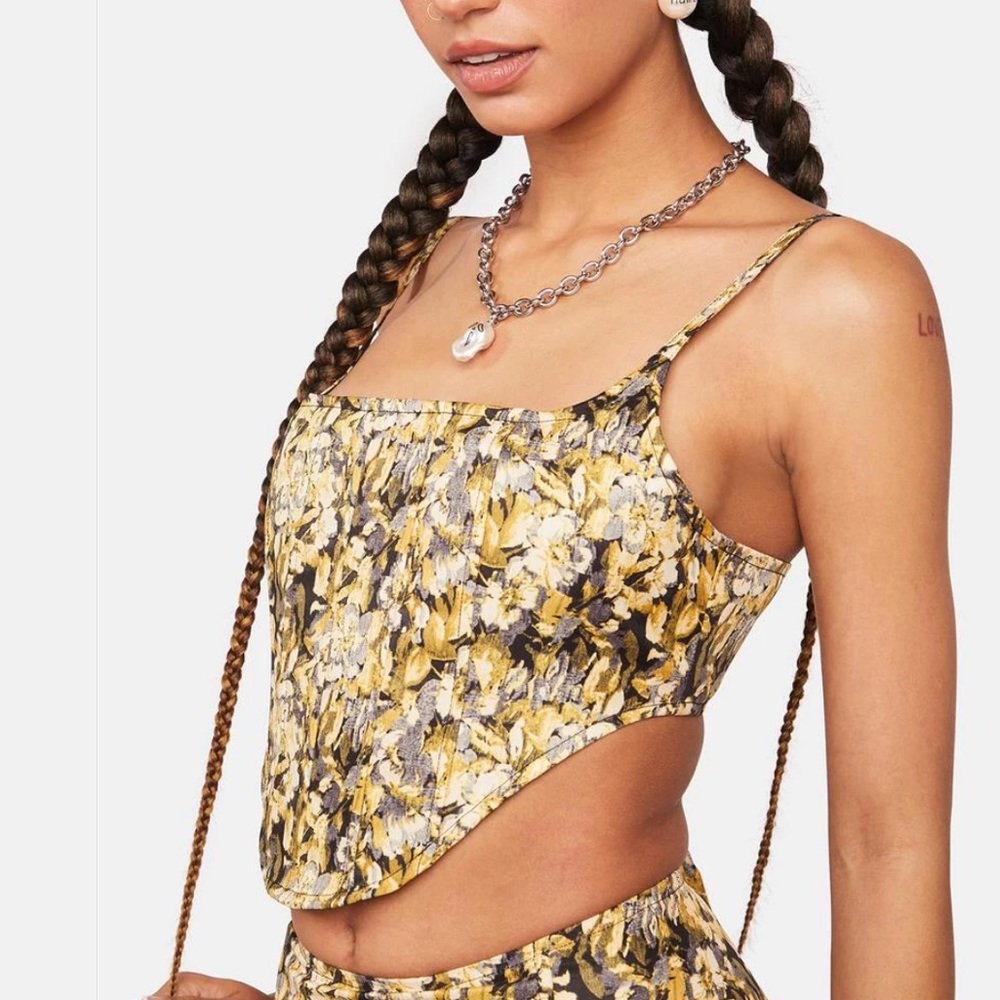 Lioness 90s Brocade Tanis Corset